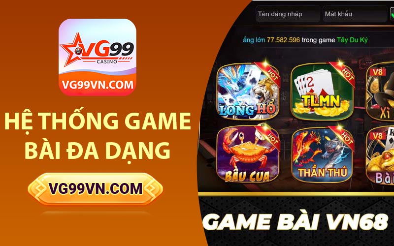 Thu hút anh em cược thủ với hệ thống game bài đặc sắc